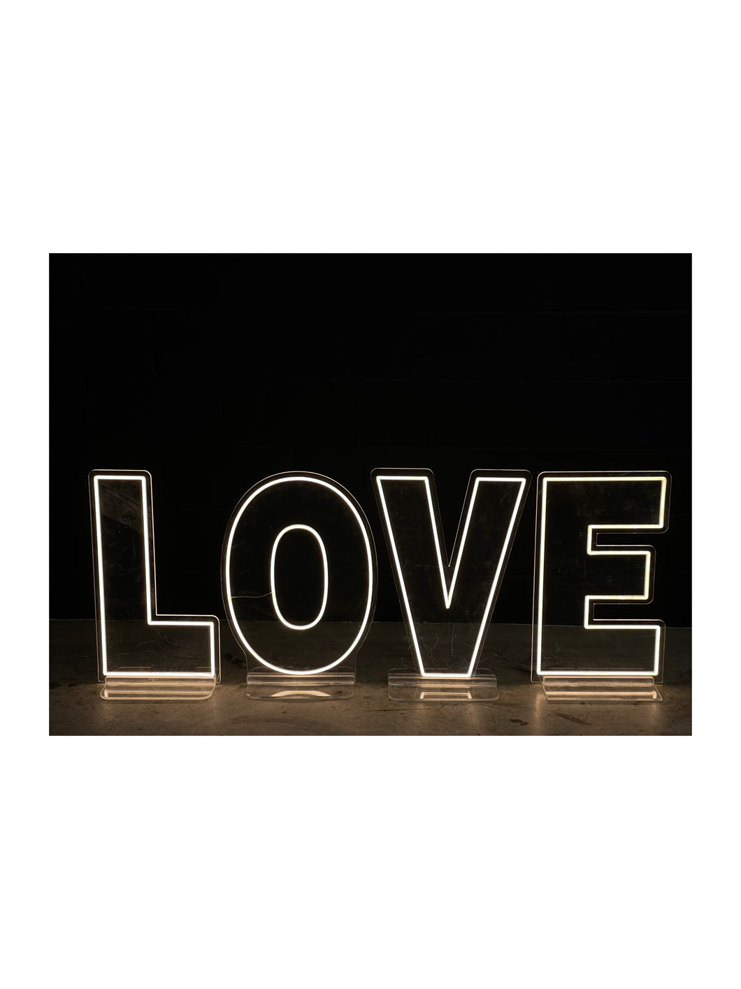 Neon Free Stand LOVE Light