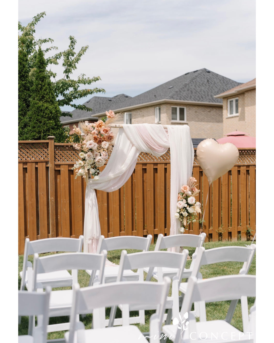 Birch Wood Wedding Arch