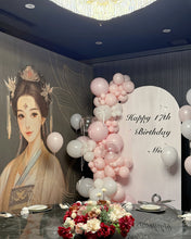 Load image into Gallery viewer, Pink &amp; White Birthday Party Balloon Decoration Set
