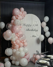 Load image into Gallery viewer, Pink &amp; White Birthday Party Balloon Decoration Set
