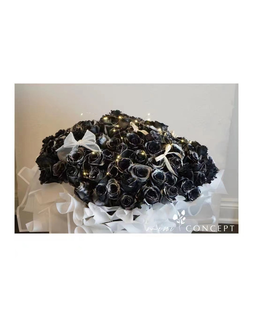 99 Stems Black Flower Bouquet